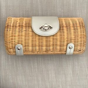 Straw Clutch with Buckle